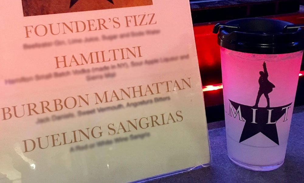 Recipes for all official HAMILTON Cocktails you can get at the Richard Rodgers Theatre!