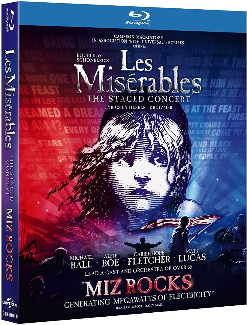 Les Miserables The Staged Concert Blu-Ray